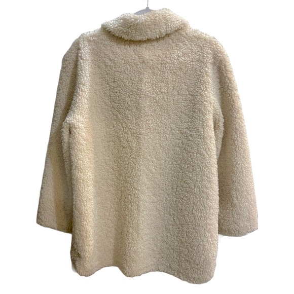 ☀️NWT☀️ZARA Fleece Coat XS - Picture 7 of 11